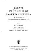 Essays in Honour of Jaakko Hintikka