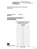 Trends in international distribution of gross world product