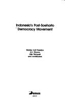 Indonesia's Post-Soeharto Democracy Movement