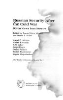 Russian Security After the Cold War