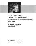 Gaither Production Operations Manmt 4e (The Dryden Press series in management)