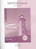 Minitab Manual t/a Elementary Statistics