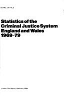 Statistics of the criminal justice system England and Wales