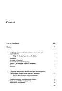 Cognitive-behavioral interventions
