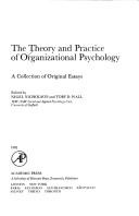 The Theory and practice of organizational psychology