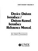 Device driver interface/driver-kernel interface reference manual