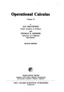 Operational Calculus (International Series in Monographs in Pure and Applied Mathematics)