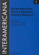 Do the Americas Have a Common Literary History?