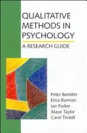 Qualitative Methods in Psychology