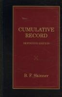 Cumulative Record