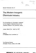 The Modern Inorganic Chemicals Industry