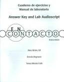 Cuaderno de ejercicios y Manual de laboratorio Answer Key and Lab Auido Script for En contacto