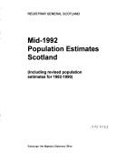 Mid-1992 Population Estimates Scotland