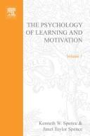 The Psychology of Learning and Motivation