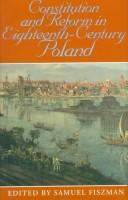 The Impact Constitution and reform in eighteenth-century Poland