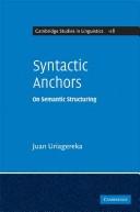 Syntactic anchors
