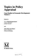 Topics in policy appraisal