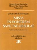Missa in Honorem Sanctae Ursula (Recent Researches in the Music of the Classical Era)
