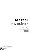 Syntaxe De L'Haitien