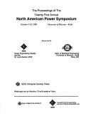 The Proceedings of the Twenty-First Annual North American Power Symposium