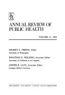 Annual review of public health