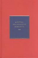 A critical bibliography of Adam Smith