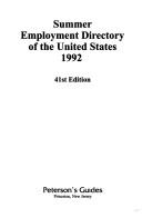 Summer Employment Directory of the US