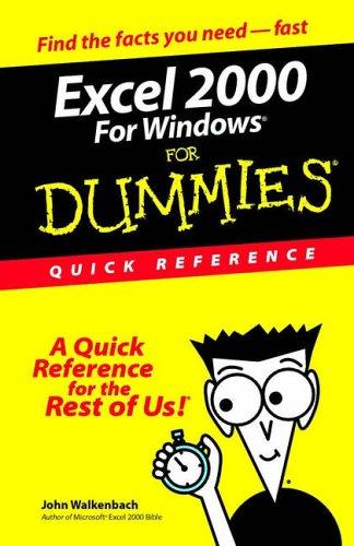 Excel 2000 for Windows for dummies