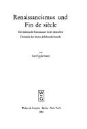 Renaissancismus Und Fin De Siecle