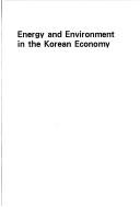 Energy and Environment in the Korean Economy
