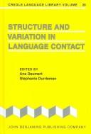 Structure and Variation in Language Contact