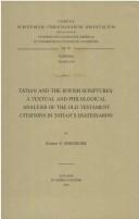 Tatian and the Jewish Scriptures