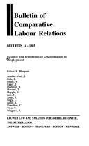 Equity and Prohibition of Discrimination in Employment