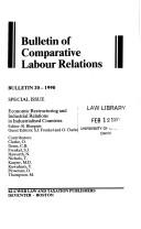 Economic Restructuring and Industrial Relations in Industrialised Countries