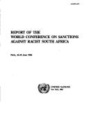 Report of the World Conference on Sanctions Against Racist South Africa