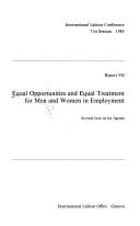 Equal opportunities and equal treatment for men and women in employment