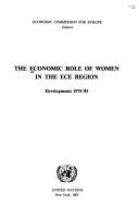 The Economic Role of Women in the ECE Region