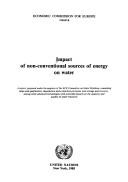 Impact of Non-Conventional Sources of Energy on Water