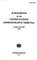 Judgments of the United Nations Administrative Tribunal, No. 634-687