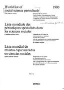 World List of Social Science Periodicals