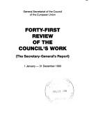 Review of the Council's work