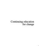 Continuing Education for Change