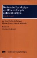 Dictionnaire étymologique des éléments français du luxembourgeois (Dict. Ét. Fr. Lux.)