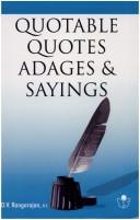 Sura's Quotable Quotes, Adages and Sayings
