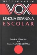 Vox diccionario escolar de la lengua española
