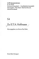 Zu E.T.A. Hoffmann