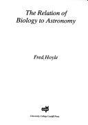 The Relation of Biology to Astronomy