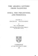 The Amarna letters from Palestine