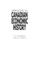 Approaches to Canadian economic history