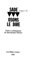 Osons le dire